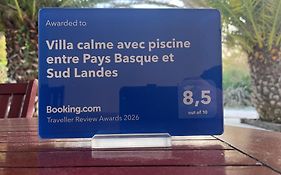 Villa calme avec piscine entre Pays Basque et Sud Landes